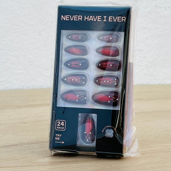 NWT Never Have I Ever Press On Nails in "Strap Tease" / Whimsigoth / Maximalism - Picture 2 of 8